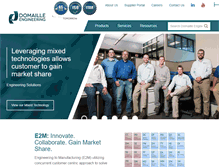 Tablet Screenshot of domailleengineering.com